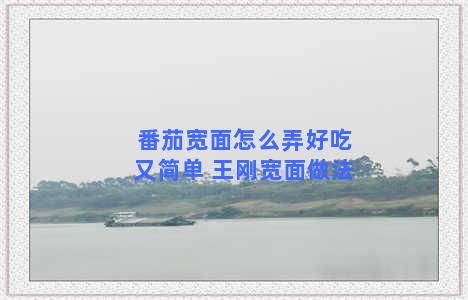 番茄宽面怎么弄好吃又简单 王刚宽面做法